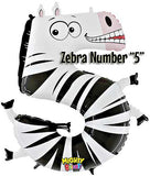 Zooloon Animal Number Balloons